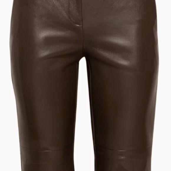 Babaton Vegan Leather flared pants - Picture 4 of 5